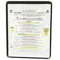 Leatherette 1 Panel Classic Menu Cover (5 1/2"x8 1/2")